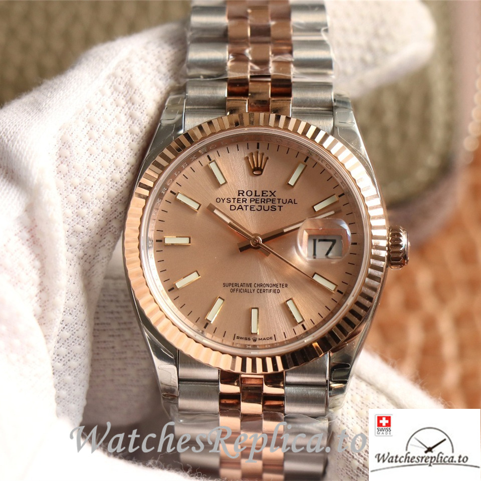 Swiss Rolex Datejust Replica 126233 Stainless steel strap 36MM - WatchesReplica.is
