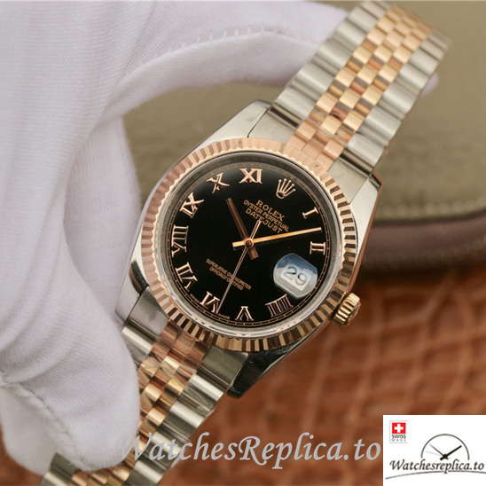 Swiss Rolex Datejust Replica 116231-0085 Stainless steel strap 36MM - WatchesReplica.is
