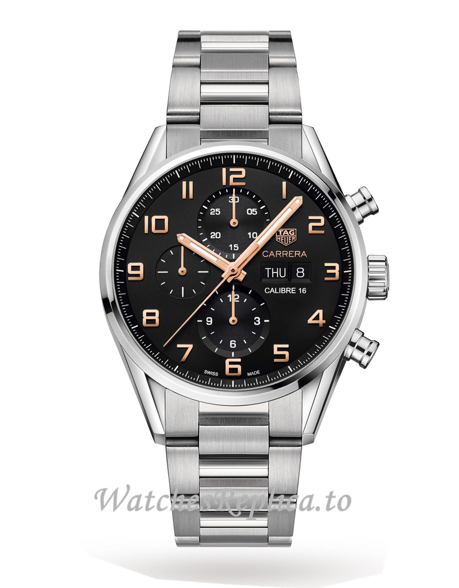 TAG Heuer Replica Carrera Calibre 16 43mm Mens Watch CV2A1AB.BA0738 - WatchesReplica.is