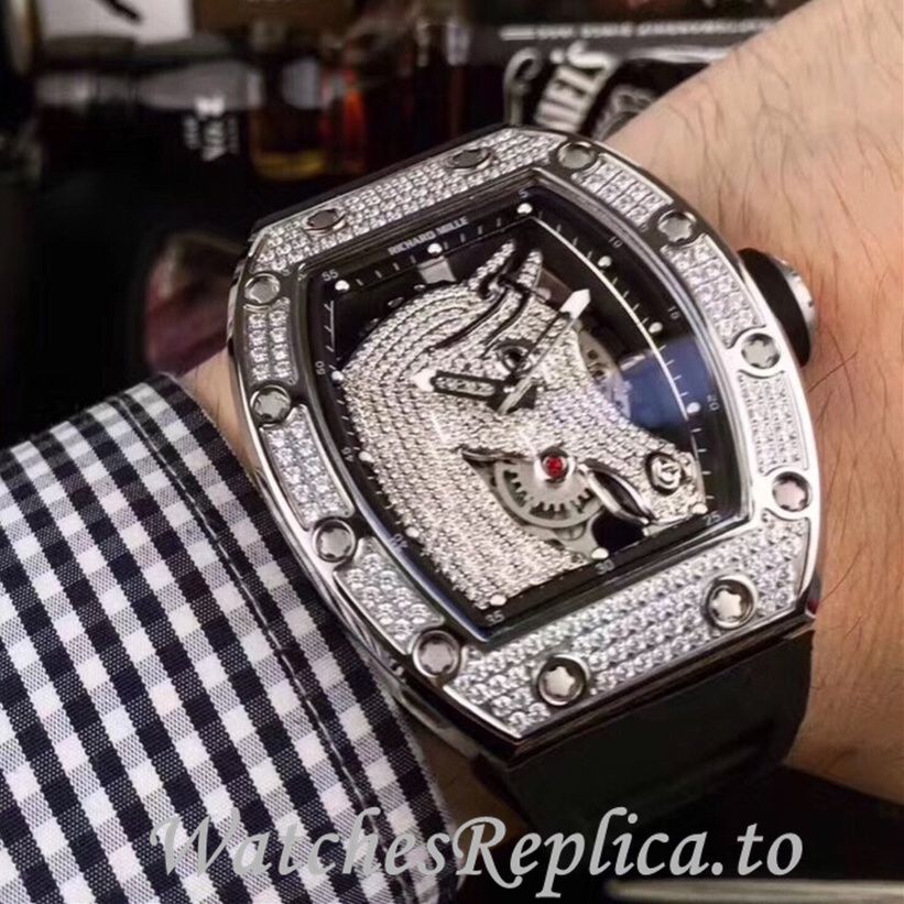 Richard Mille Replica RM52-02 Rubber strap 50MM - WatchesReplica.is