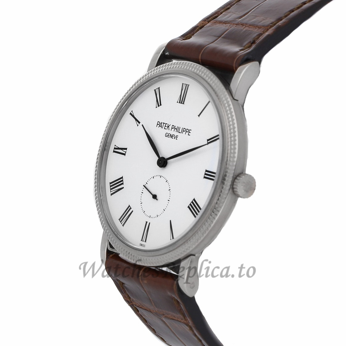Patek Philippe Replica Calatrava Mens 36mm 5119G-001 - WatchesReplica.is