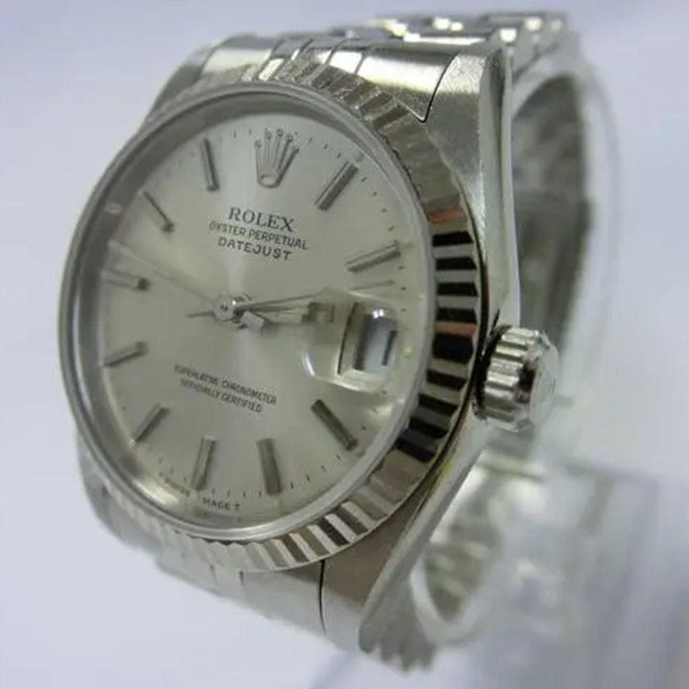 Rolex Mid Size Datejust Silver Dial 68274 - WatchesReplica.is