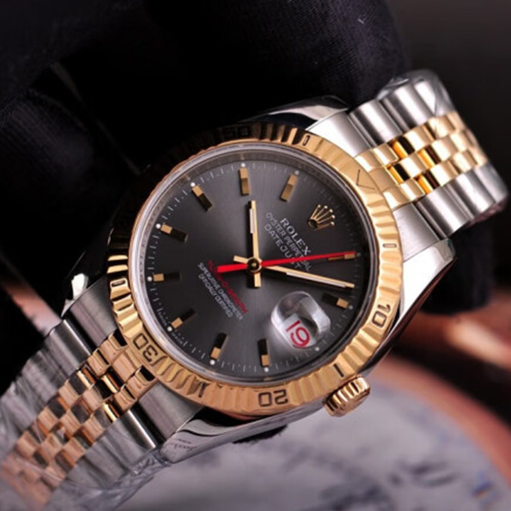 Rolex Turn O Graph Grey Dial 116263 - WatchesReplica.is