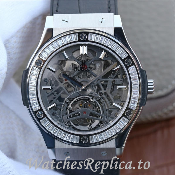 Hublot Replica HUBLOT Leather strap 42MM - WatchesReplica.is