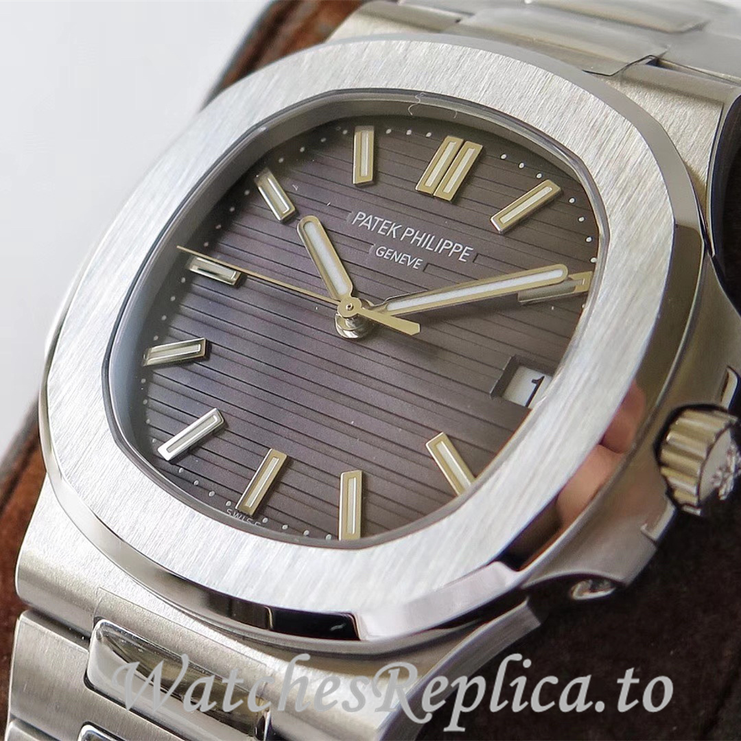 Patek Philippe Replica Nautilus Stainless steel strap 40MM - WatchesReplica.is
