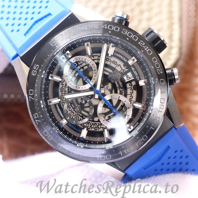 Tag Heuer Replica Carrera Rubber strap 45MM - WatchesReplica.is