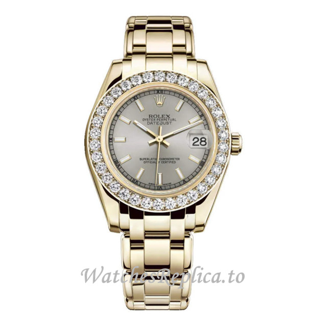 Replica Rolex Pearlmaster m81298-0054 34MM - WatchesReplica.is