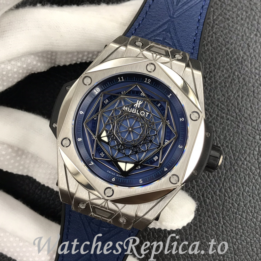 Hublot Replica Big Bang Series Tattoo Rubber strap 45MM - WatchesReplica.is