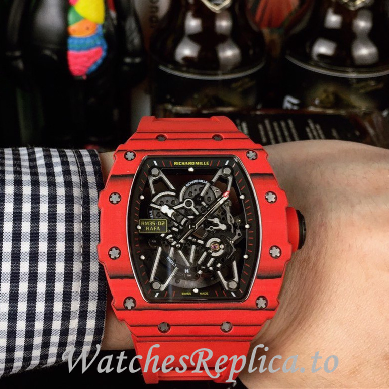 Richard Mille Replica RM35-02 Rubber strap 50MM - WatchesReplica.is