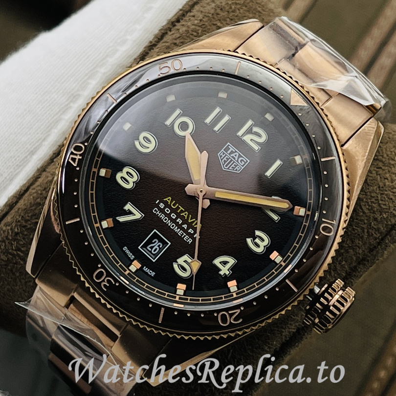 Tag Heuer Replica Autavia Stainless steel strap 42MM - WatchesReplica.is
