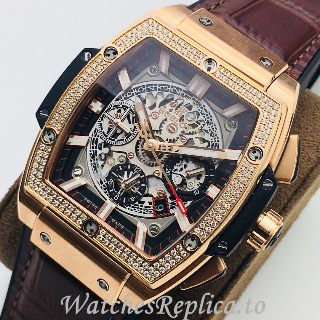Hublot Replica SPIRIT OF BIG BANG Leather strap 42MM - WatchesReplica.is