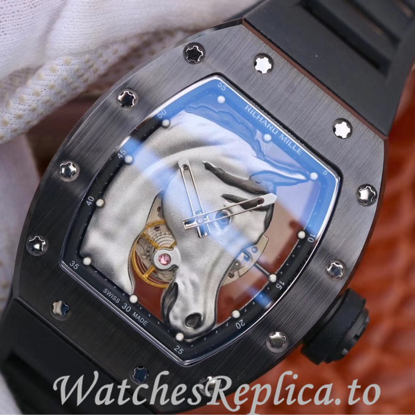 Richard Mille Replica RM52-02 Rubber strap 50MM - WatchesReplica.is