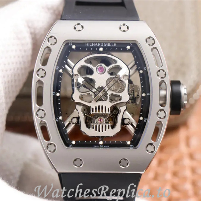 Richard Mille Replica RM52-01 Rubber strap 50MM - WatchesReplica.is