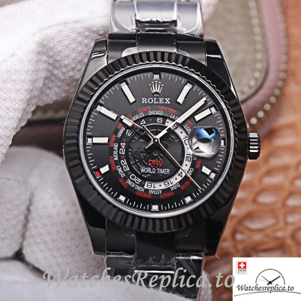 Swiss Rolex Sky Dweller Replica 326934 Stainless steel strap 40MM - WatchesReplica.is