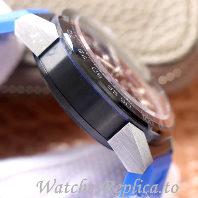 Tag Heuer Replica Carrera Rubber strap 45MM - WatchesReplica.is