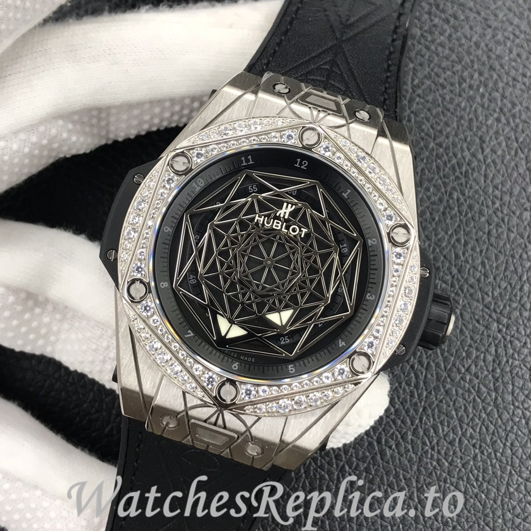 Hublot Replica Big Bang Series Tattoo Rubber strap 45MM - WatchesReplica.is