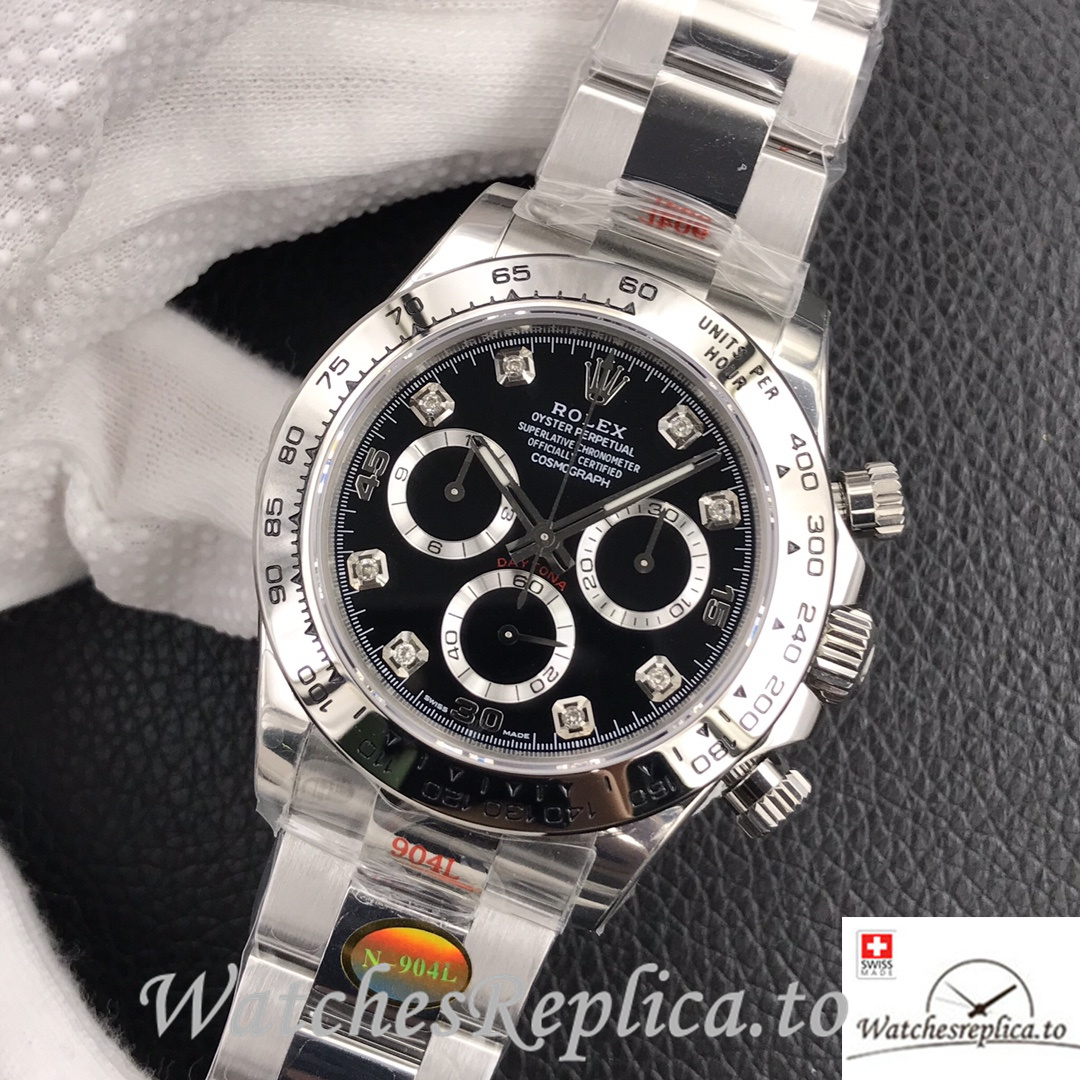 Swiss Rolex Daytona Replica 116509 Stainless steel strap 40MM - WatchesReplica.is