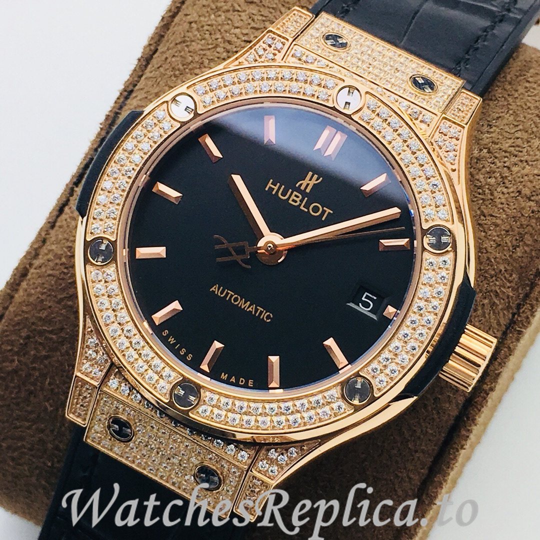Hublot Replica Classic-Fusion-Series Leather strap 38MM - WatchesReplica.is