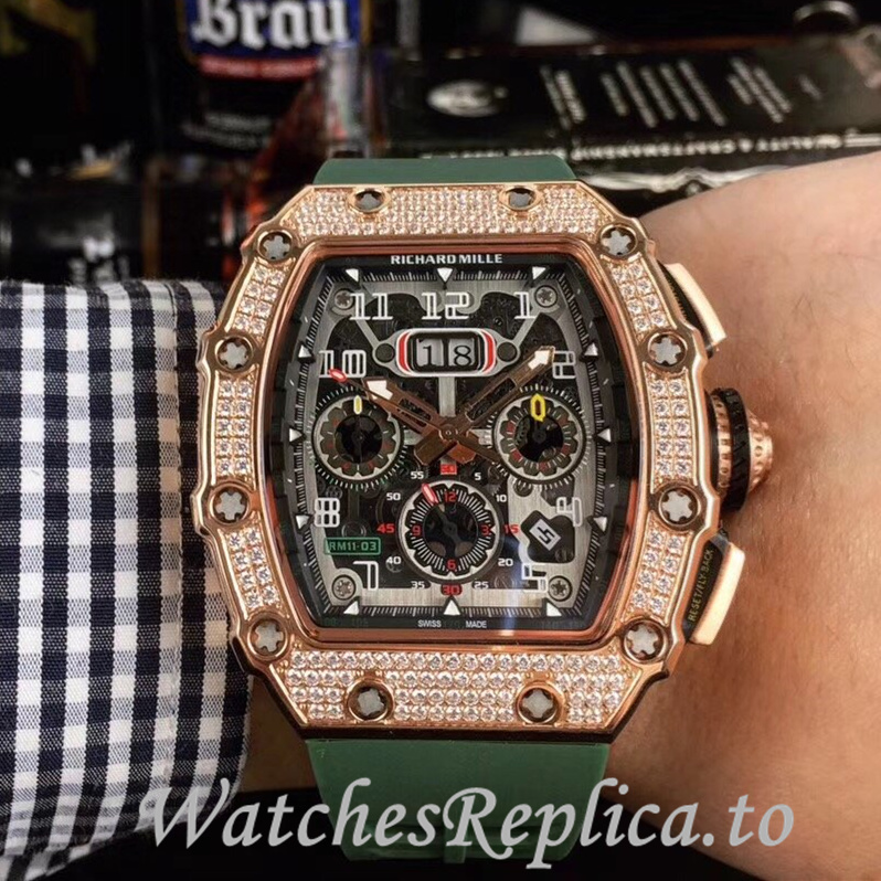 Richard Mille Replica RM11-03 Rubber strap 50MM - WatchesReplica.is