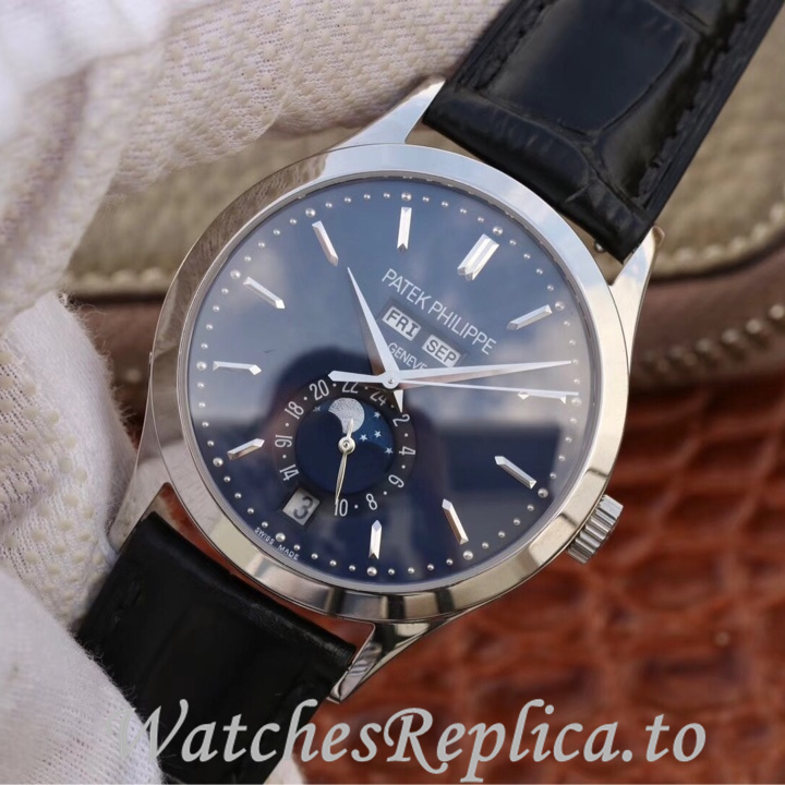 Patek Philippe Replica Complications 5396 Leather strap 38.5MM - WatchesReplica.is