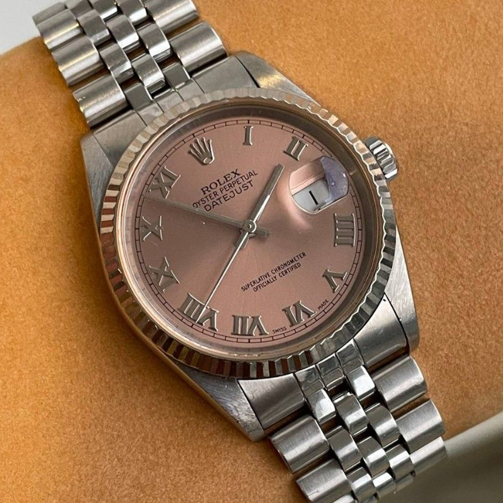 Rolex Datejust Pink Dial 16234 - WatchesReplica.is