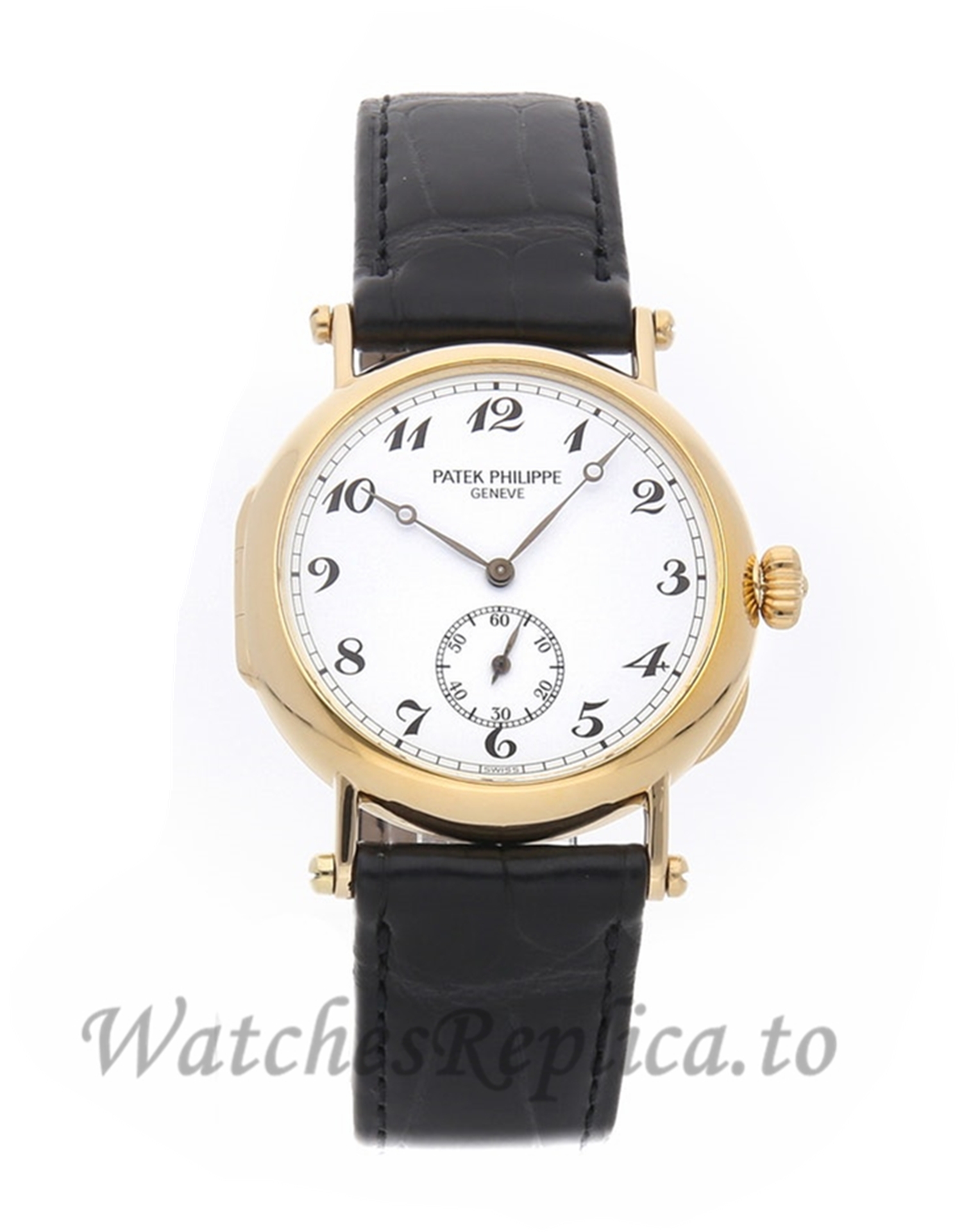 Patek Philippe Replica Calatrava Officer 150th Anniversary Mens 33mm 3960J - WatchesReplica.is