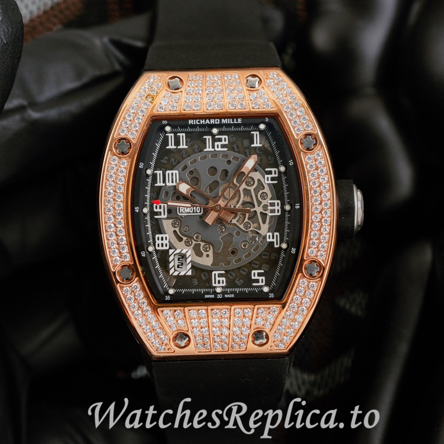 Richard Mille Replica RM010 Rubber strap 49MM - WatchesReplica.is