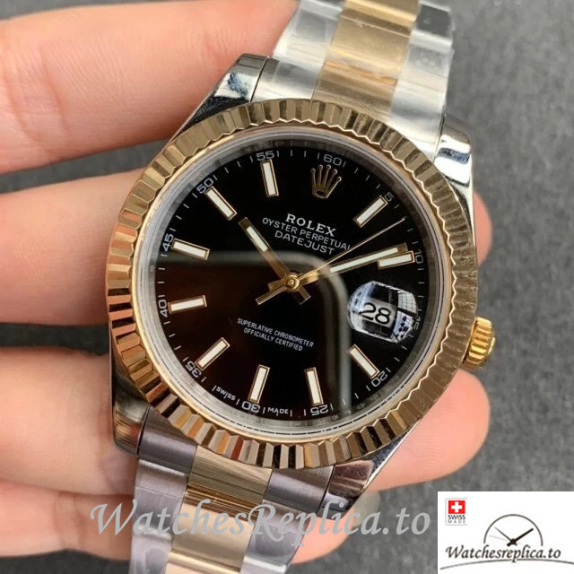 Swiss Rolex Datejust Replica 126333-0013 Stainless steel strap 41MM - WatchesReplica.is