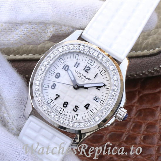 Patek Philippe Replica Aquanaut 5068 Rubber strap 35.6MM - WatchesReplica.is