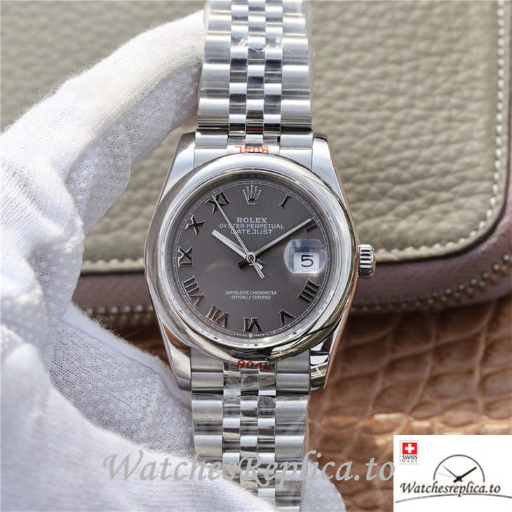 Swiss Rolex Datejust Replica 116200 Stainless steel strap 36MM - WatchesReplica.is