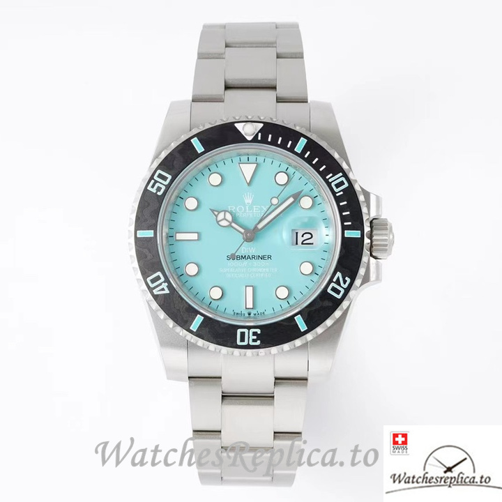 Swiss Rolex Submariner Replica Stainless steel strap 40MM Blue Dial - WatchesReplica.is