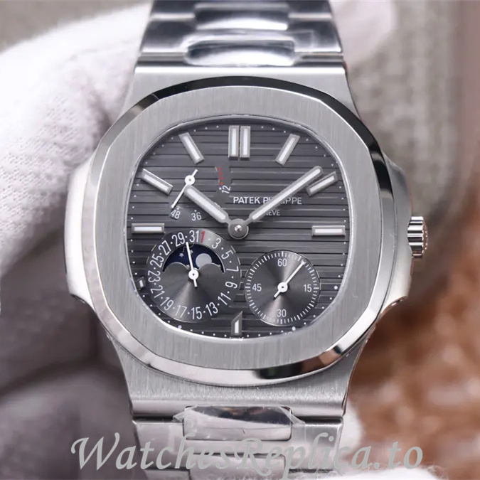 Patek Philippe Replica Nautilus 5712 Stainless steel strap 40MM - WatchesReplica.is