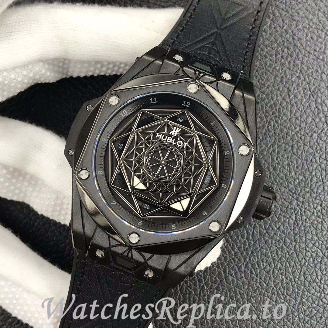 Hublot Replica Big Bang Series Tattoo Rubber strap 45MM - WatchesReplica.is