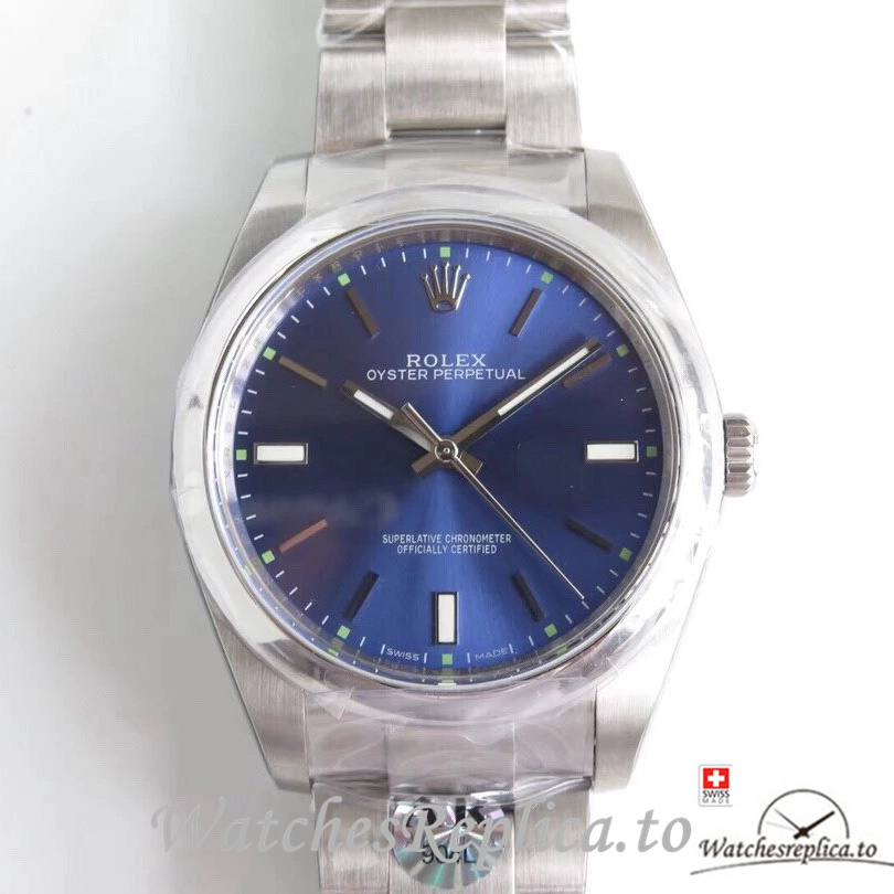 Swiss Rolex Oyster Perpetual Replica 114300-0003 Stainless steel strap 39MM - WatchesReplica.is