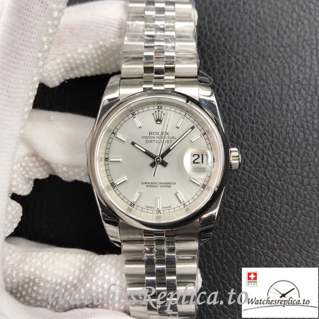 Swiss Rolex Datejust 126334 Replica Stainless steel strap 41MM - WatchesReplica.is