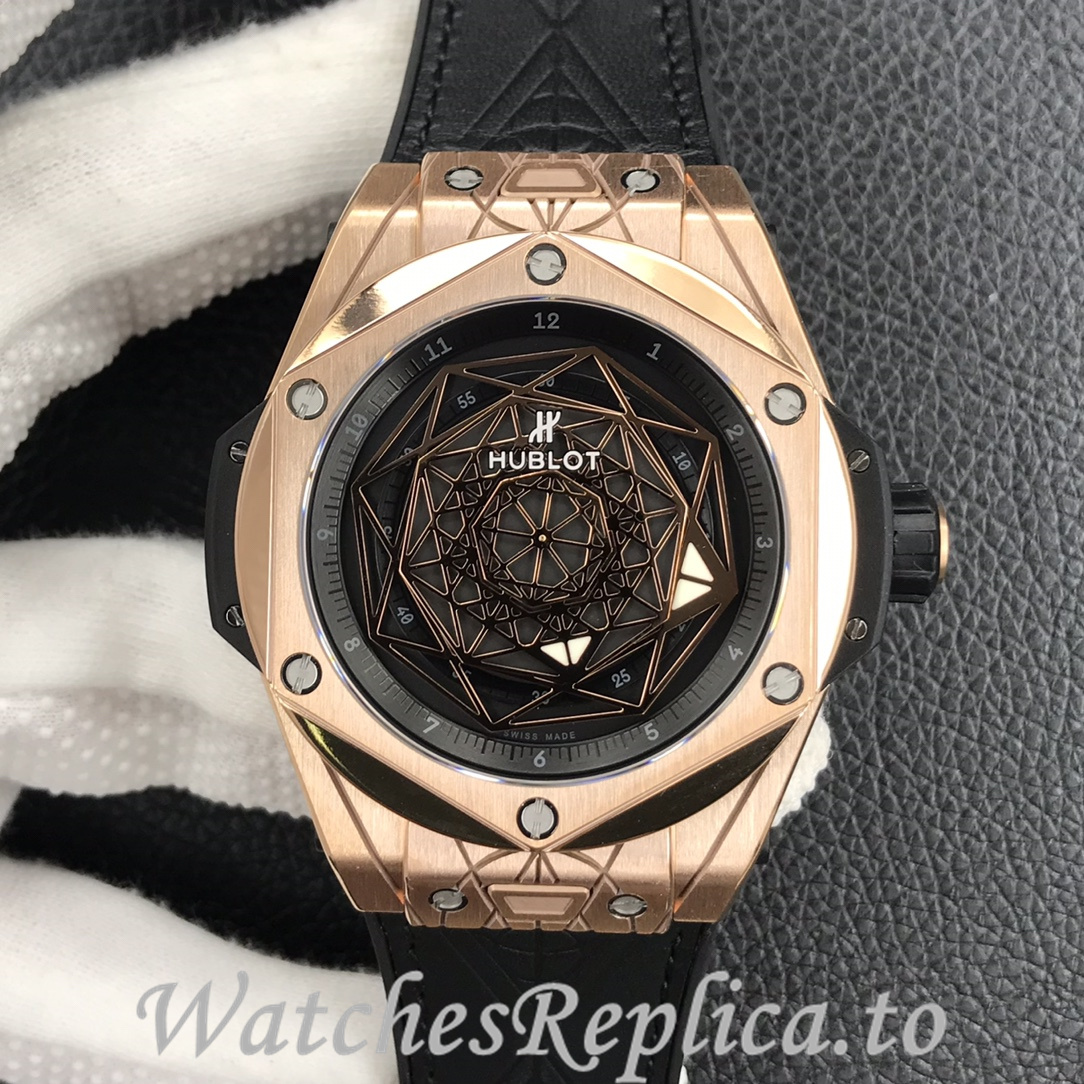 Hublot Replica Big Bang Series Tattoo Rubber strap 45MM - WatchesReplica.is