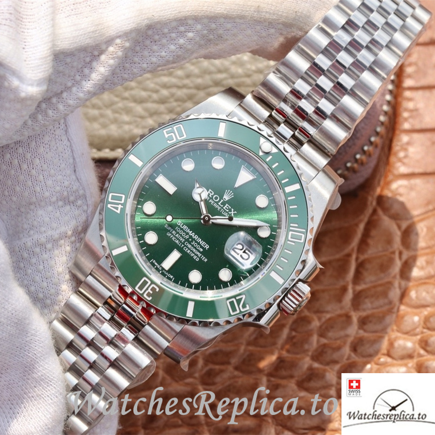 Swiss Rolex Submariner 116610LV Stainless steel strap 40MM - WatchesReplica.is