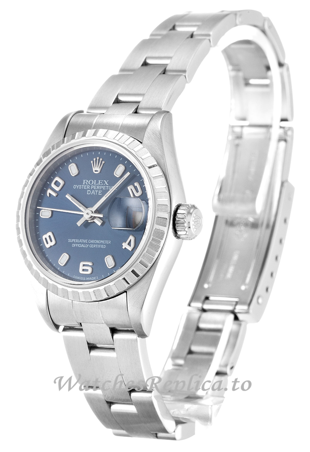 Rolex Lady Oyster Perpetual Blue Dial 79240-26 MM - WatchesReplica.is