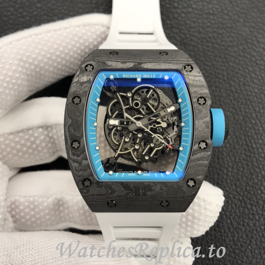Richard Mille Replica RM055 Rubber strap 50MM - WatchesReplica.is