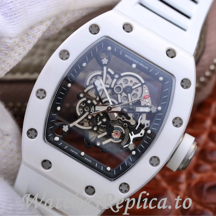Richard Mille Replica RM055 Rubber strap 50MM - WatchesReplica.is