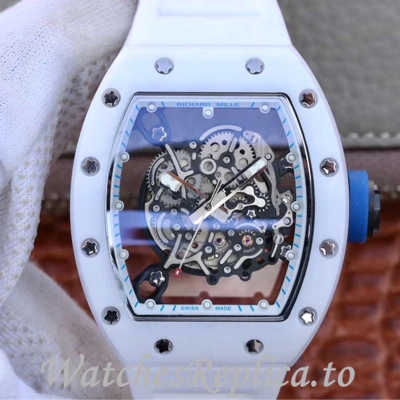 Richard Mille Replica RM055 Rubber strap 50MM - WatchesReplica.is
