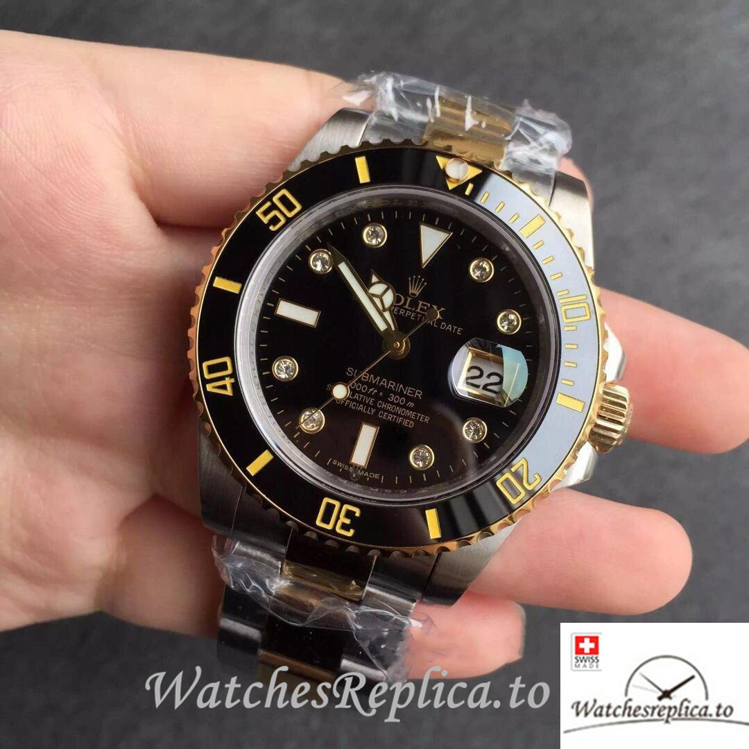 Swiss Rolex Submariner Replica 116613 Stainless steel strap 40MM - WatchesReplica.is