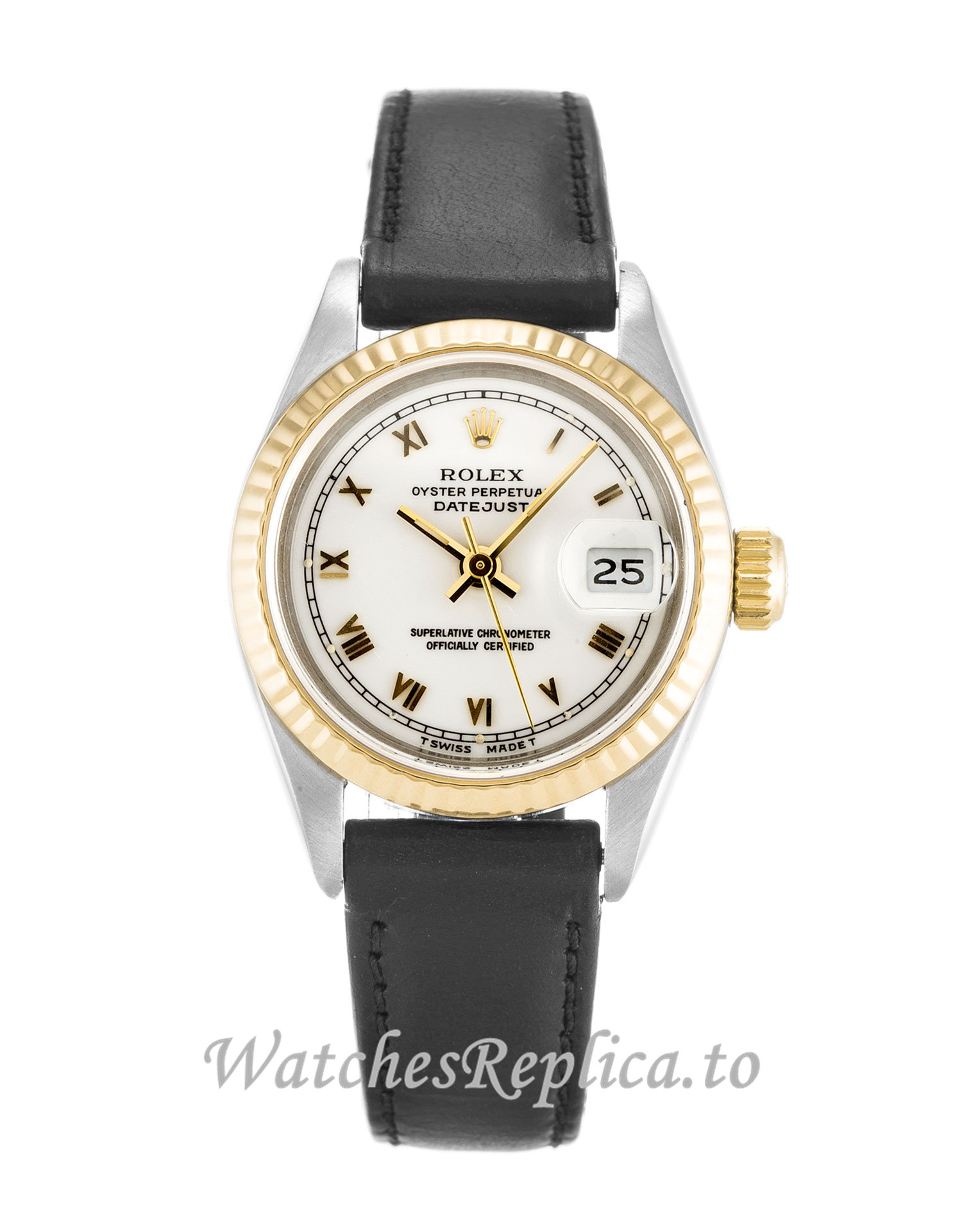 Rolex Datejust Lady White Dial 69173 26MM - WatchesReplica.is