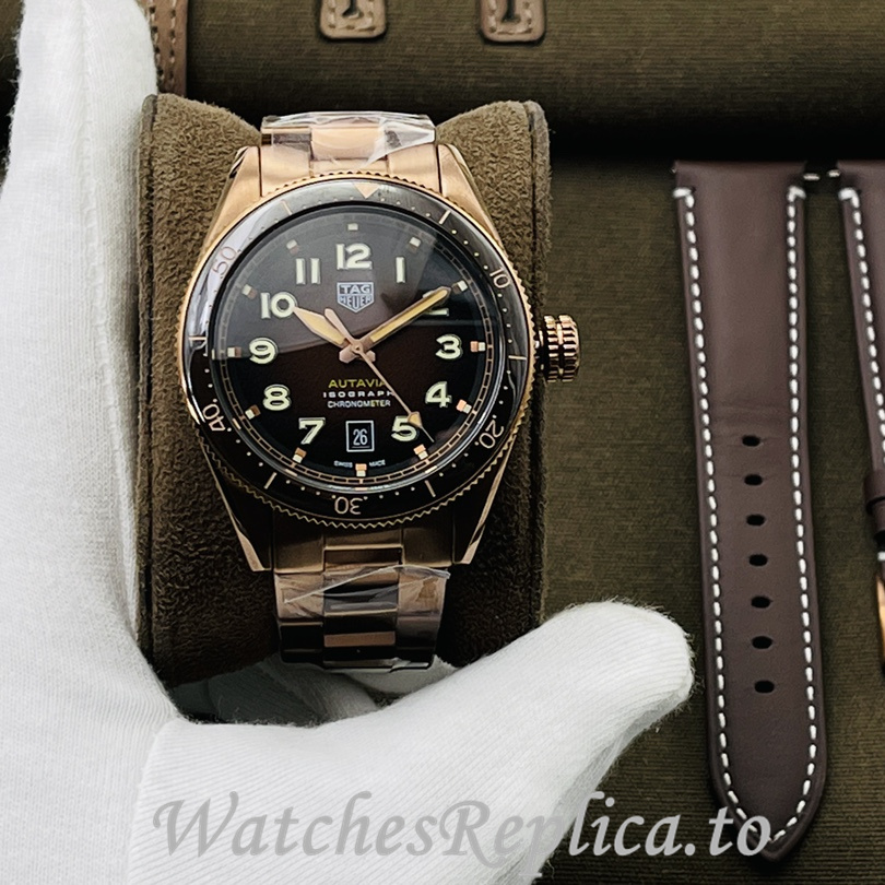 Tag Heuer Replica Autavia Stainless steel strap 42MM - WatchesReplica.is