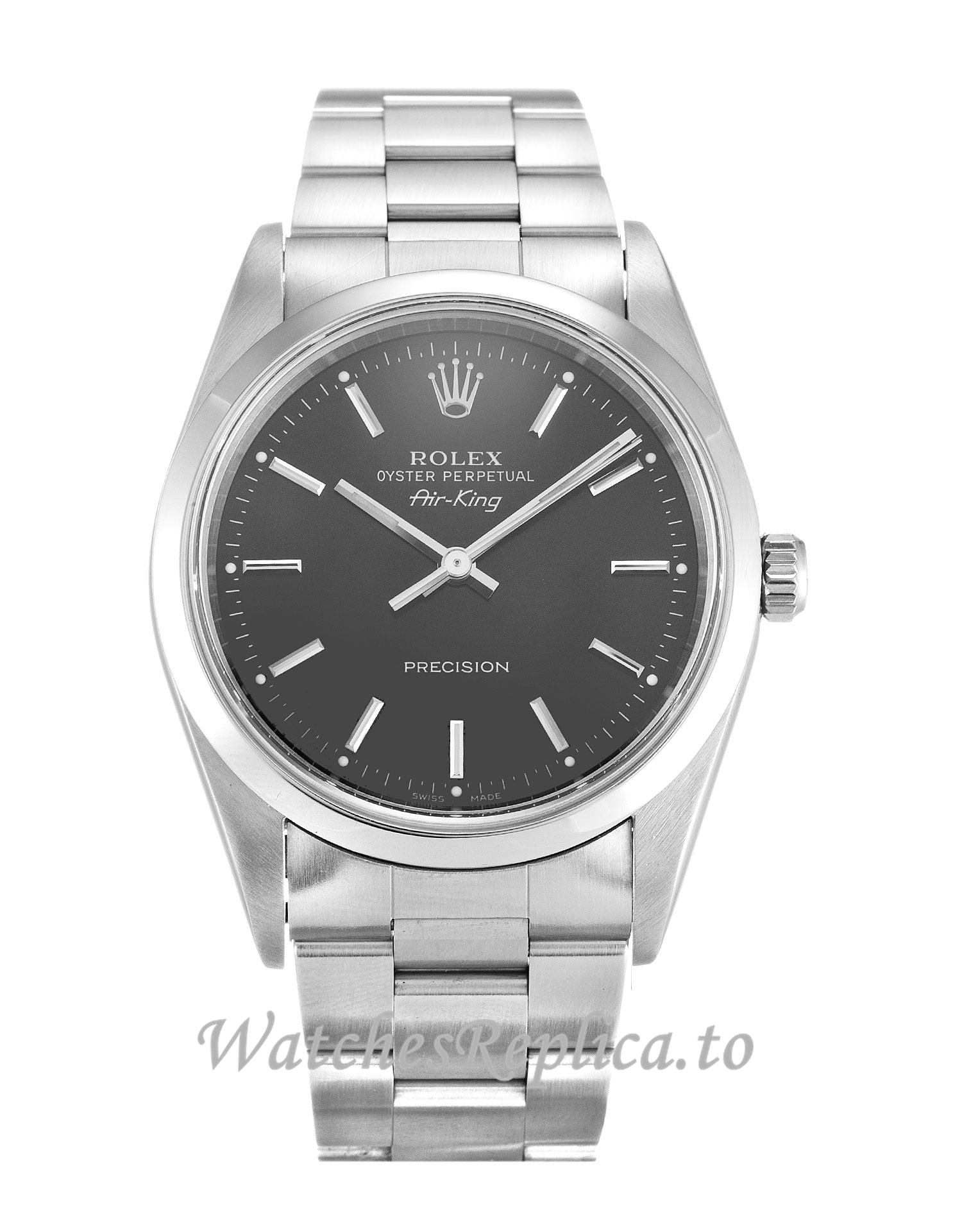 Rolex Air-King Black Dial 14000 - WatchesReplica.is
