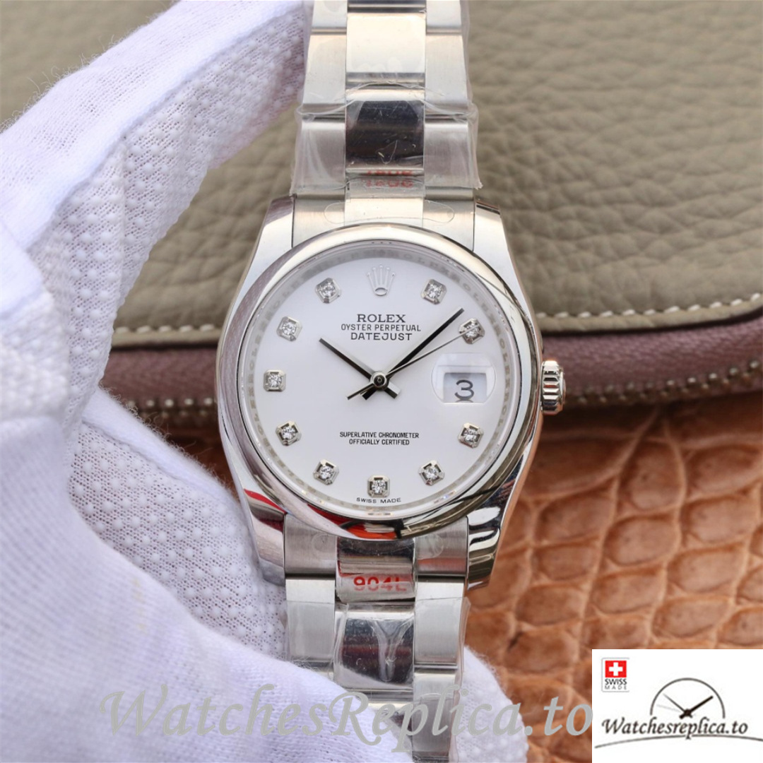 Swiss Rolex Datejust Replica 116200 Stainless steel strap 36MM - WatchesReplica.is
