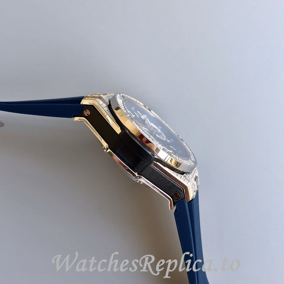 Hublot Replica Big Bang Gypsophila Chronograph v2 Rubber strap 45MM - WatchesReplica.is