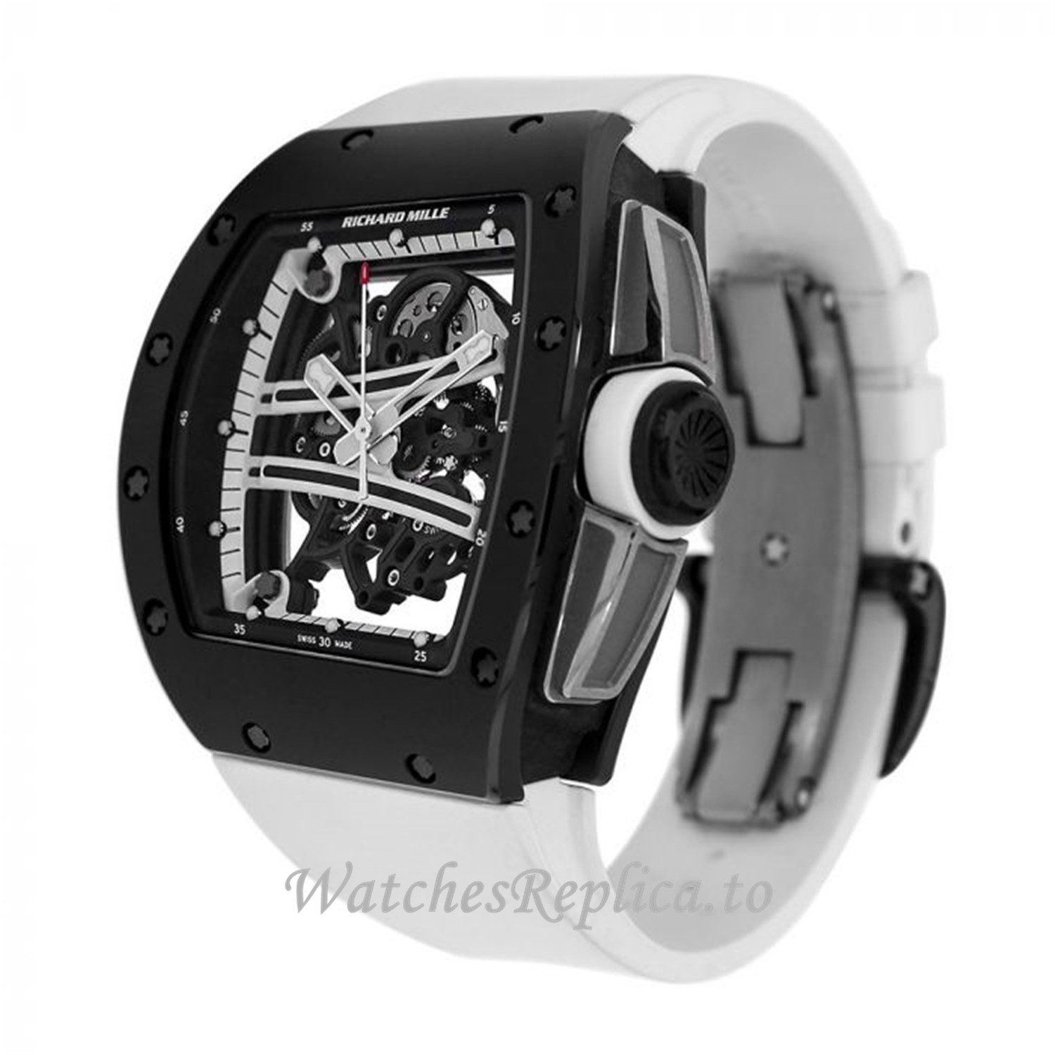 Richard Mille Yohan Blake Monochrome Edition Carbon Ceramic Replica Watch 50MM - WatchesReplica.is