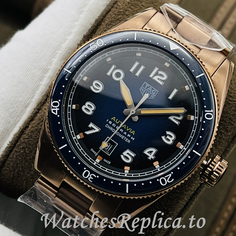 Tag Heuer Replica Autavia Stainless steel strap 42MM - WatchesReplica.is