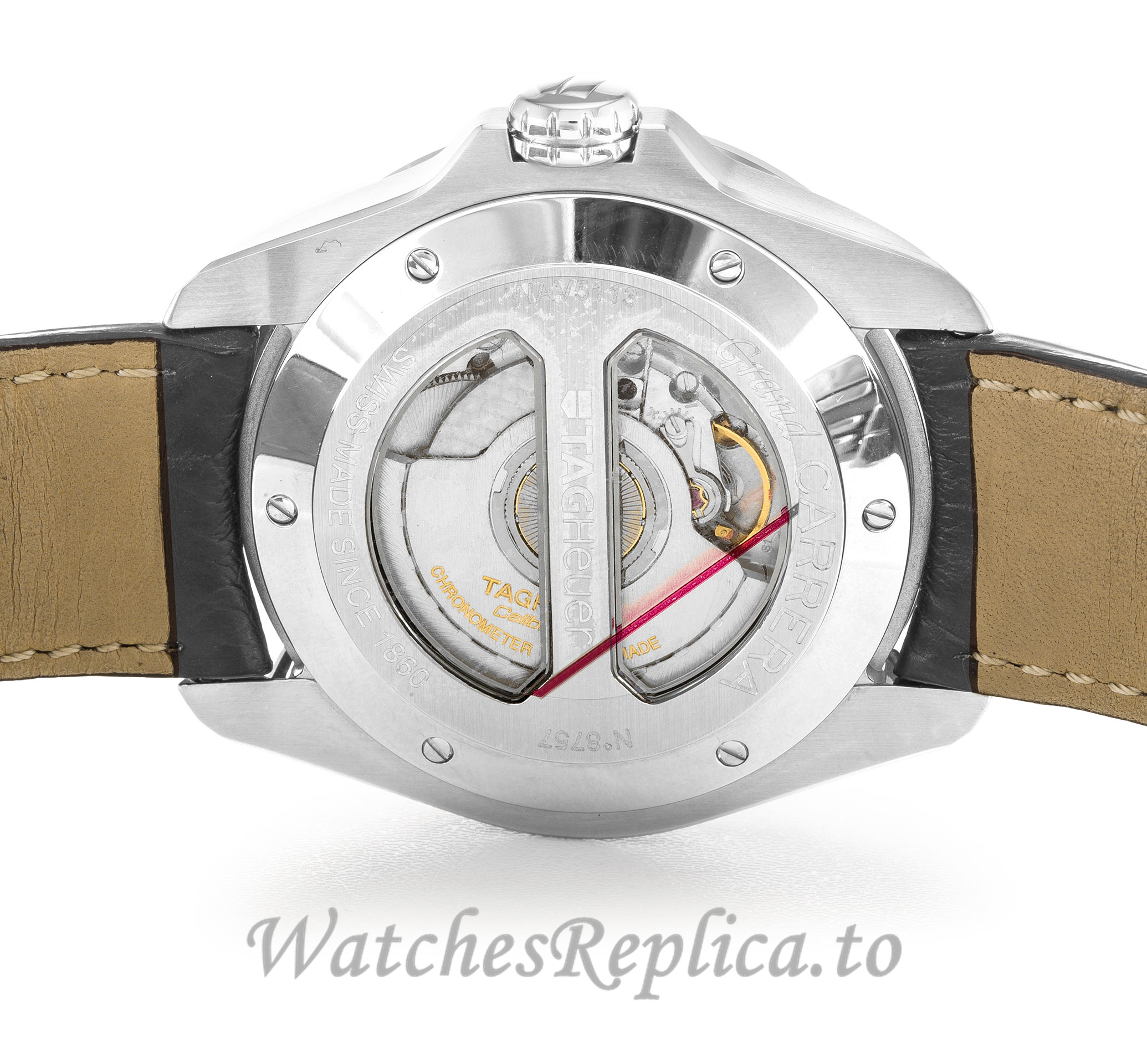 Tag Heuer Grand Carrera Brown Dial WAV5113.FC6225 42 MM - WatchesReplica.is